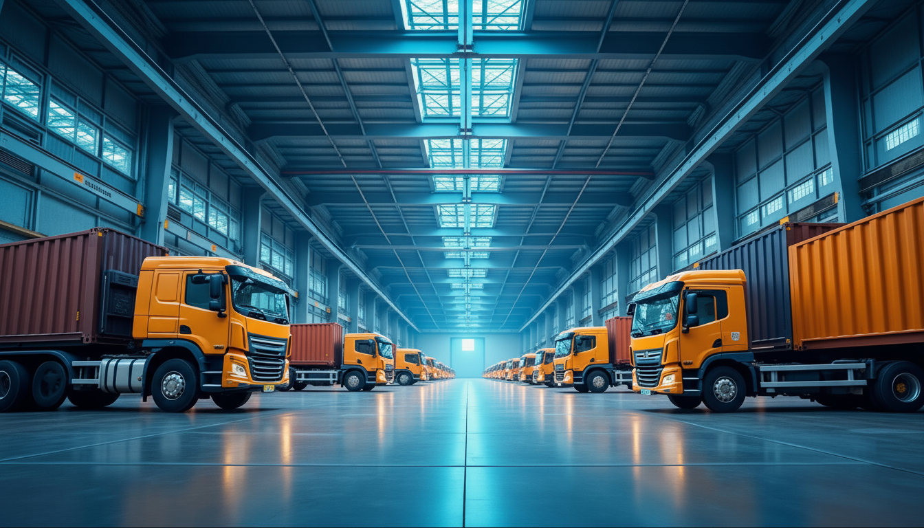 Logistics and supply chain background